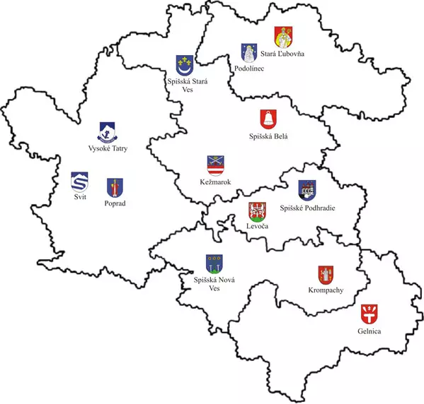 Podtatranska vodárenská mapa