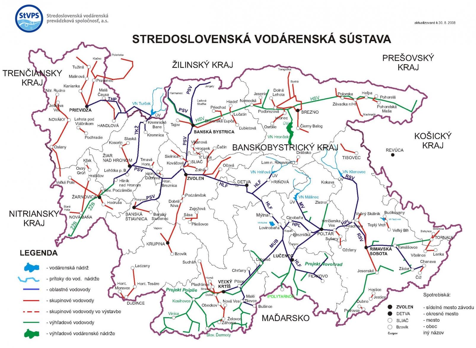 Mapa pôsobnosti Mapa pôsobnosti