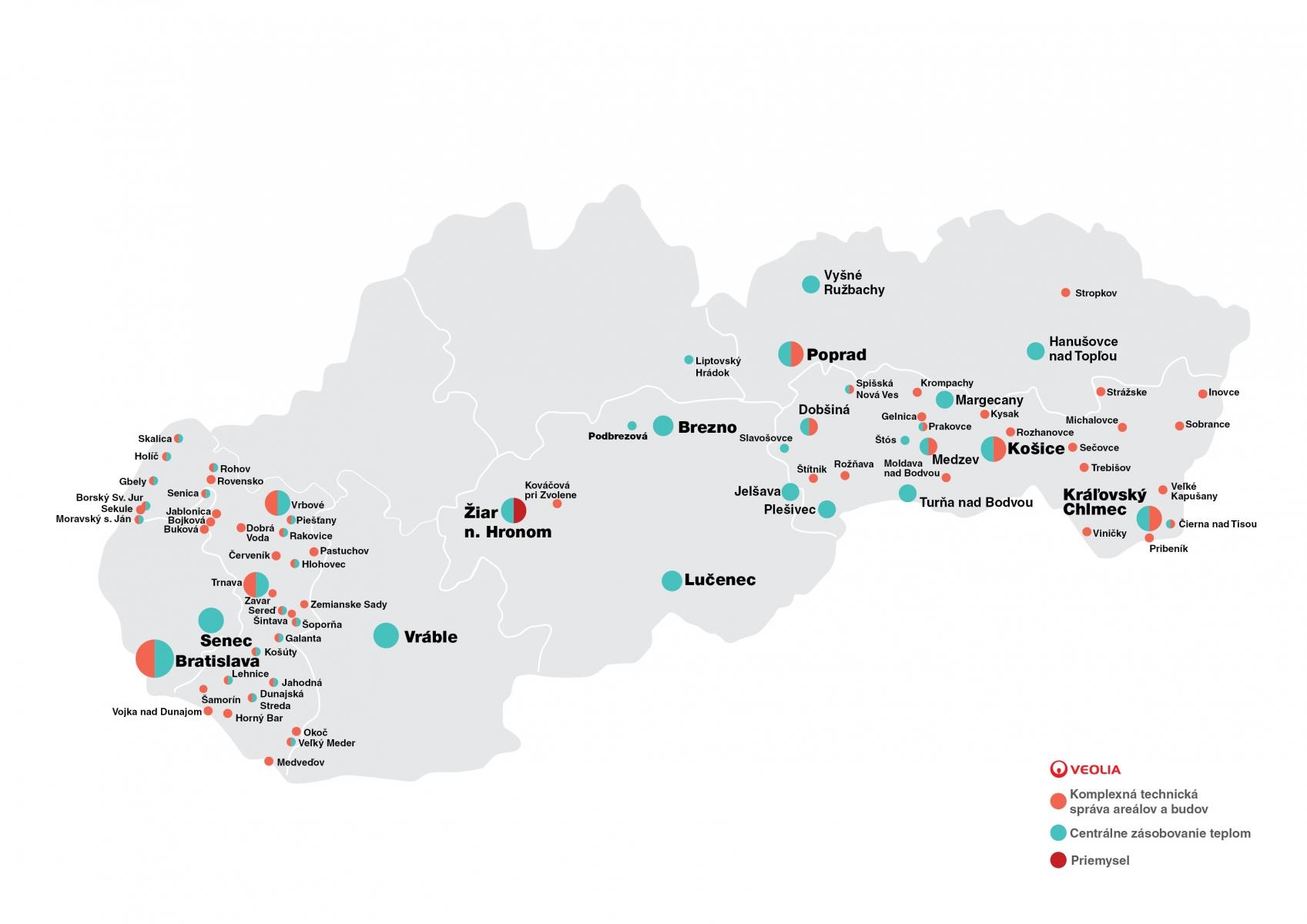 Mapa pôsobnosti_Veolia Energia